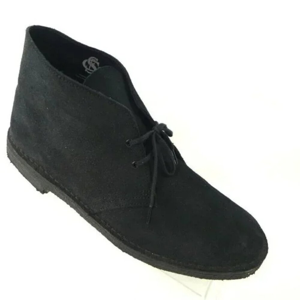 Clarks Originals Chukka‎ Boots Desert Black Suede Charles F. Stead